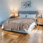 Electric Heated Blanket 62"x84" Twin Size Microplush Cover Blanket, 4 Heat Settings & 10 Hours Auto Off, Cozy & Warm for All Night, Machine Washable, Linen