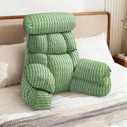 FXXUDVNIIN Back Pillow for Bed Sitting up – with 9.4" Armrests Bed Pillow for Sitting up,Inch Arms for Support, Ideal for Reading, Watching TV, Gaming, and Relaxing