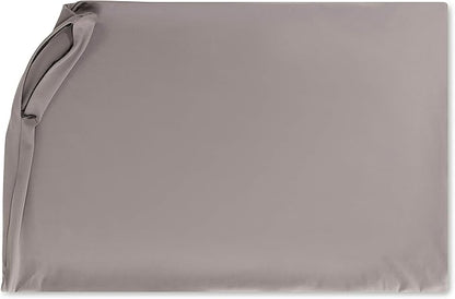 Cover Only for Premium Microbead Bed Pillow, Small Extra Smooth - Ultra Comfortable Sleep with Silk Like Anti Aging Cover 85% Spandex/ 15% Nylon Breathable, Cooling Stone Grey