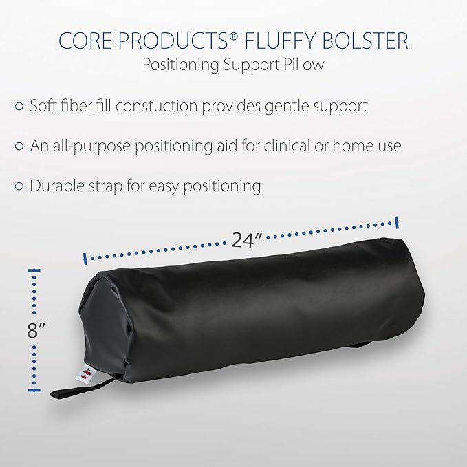 Core Products Fluffy Positioning Bolster - Black