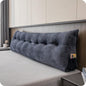 Large Bolster Triangular Headboard Wedge Backrest Positioning Support Bed Rest Reading Pillows Headboard Wedge Pillows for Day Bed Bunk Bed with Removable Cover, King (76x8x20 Inches)