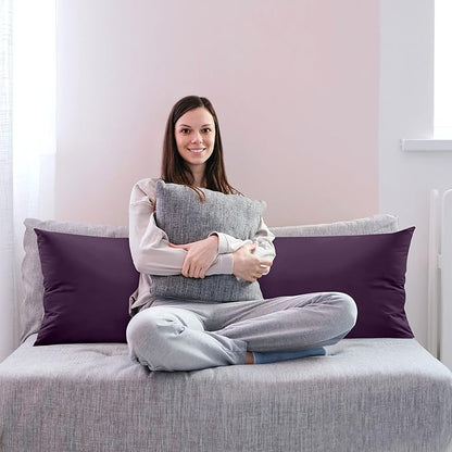 Utopia Bedding Full Body Pillow for Adults (Purple, 20 x 54 Inch), Long Pillow Insert for Sleeping, Ideal for Side Sleepers