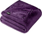 Bare Home Fleece Blanket - Twin/Twin Extra Long - Ultra-Soft Lightweight for Bed, Sofa, and Couch - Luxury Microplush - Cozy Warm Blanket (Twin/Twin XL, Plum)