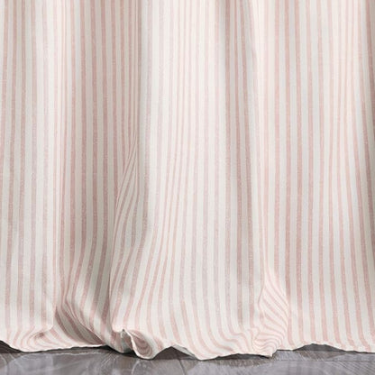 Lush Decor Ticking Stripe Bedspread Queen Size 3 Piece Set Blush - Ruffle Bedding Set Queen Bedspreads - Striped Bedding - Farmhouse & Coquette Decor
