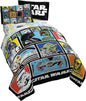 Jay Franco Star Wars Classic Grid 5 Piece Queen Bed Set - Includes Reversible Comforter & Sheet Set - Bedding Features Luke Skywalker - Super Soft Fade Resistant Microfiber
