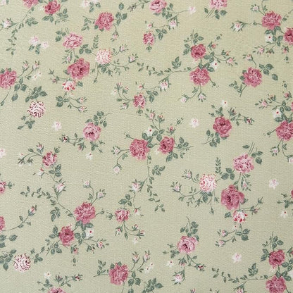 Jane yre Floral King Duvet Cover Soft Brushed Microfiber Crinkle Gauze 3 Pieces Floral Bedding Set for All-Season, Garden Vintage Style Duvet Cover with Zipper Closure, Luxury Breathable Comfy