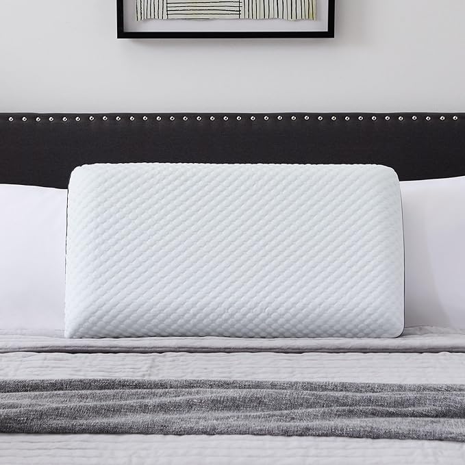 Weekender Gel Memory Foam Pillow - King Size - 1-Pack - Medium Plush Feel - Neck and Shoulder Support - Side, Stomach, and Back Sleepers - Home, Hotel, & Hospital Essentials - CertiPur Certified