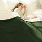 Electric Heated Blanket Twin 62" x 84" - Soft Flannel Sherpa Electric Blanket with 5 Heating Levels & 10 Hours Auto Off, Heating Blanket Twin as a Gift for Grandma and ETL Certified (Green)