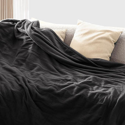 Electric Heated Blanket Queen Size 84"x90" Microplush Cover Blanket 4 Heat Settings & 10 Hours Auto Off, Cozy & Breathable, Warm All Night, Iron Grey