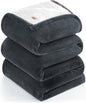 UGG Nita King/California King Blanket Fleece Fluffy Reversible Soft Fuzzy Bedding Cozy Plush Oversized Blanket Machine Washable Bedroom Decor for Big Couch or Bed, 110-inch x 90-inch, Charcoal Grey