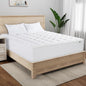 Serta Memory Flex Soft Twin Mattress Topper, 2" Pillow Top Mattress Pad, Cushioning Stain Resistant Mattress Protector with 15" Pocket for Secure Fit, Machine Washable, White