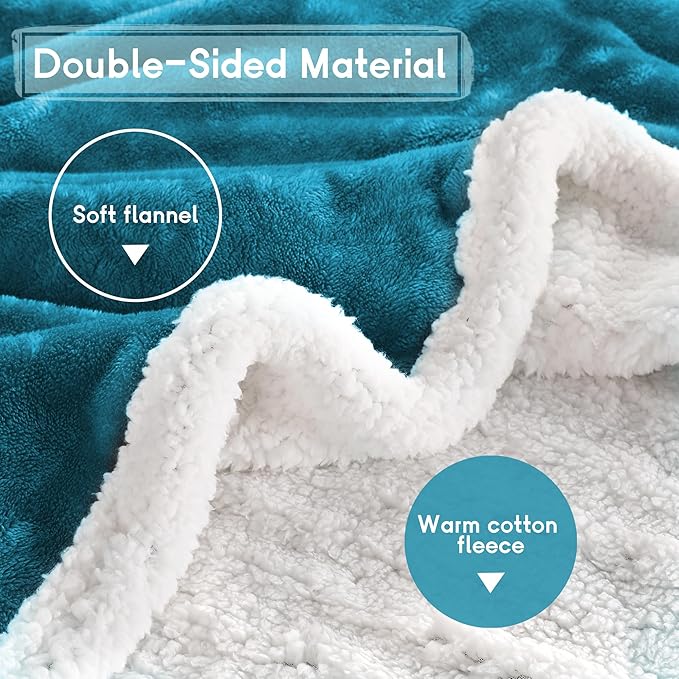 Electric Heated Blanket Full Size 72×84 inches, Cozy Plush Flannel,10 Hrs Auto Shut Off, 6 Heating Levels, Overheated Protection,Dark Green