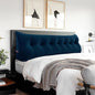 Triangle Headboard Pillow - 3 in 1 Large Bed Pillow as Wedge Reading Pillow, Large Couch Daybed Pillow or Positioning Support Backrest Back Cushion for Sitting in Bed Velvet King Deep Blue