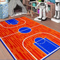 Basketball Court Rug for Boys Bedroom Kids Carpet Sports Rugs for Boys Bedroom Sports Carpet for Kids Room Decor Floor Mat, 3x4 Feet