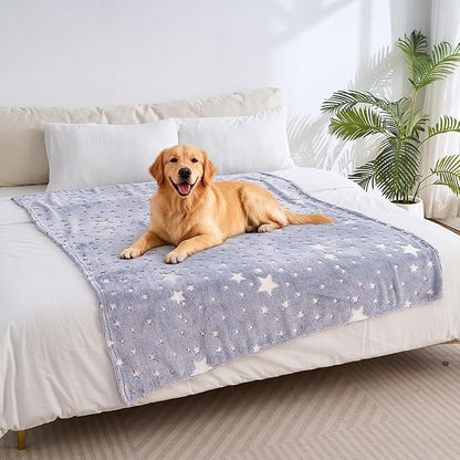 Glow in The Dark Blanket,Toddler Blankets for Boys, 60 x 50in Stars Throw Blanket Toys, Kids Blankets, for 1-10 Year Old Girl Easter Christmas Birthday Thanksgiving