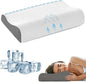 Memory Foam Cooling Bed Pillows for Sleeping, Ergonomic Cervical Pillow for Neck and Shoulder Pain Relief, Adjustable Cold Pillow,with Pillowcase（Grey）