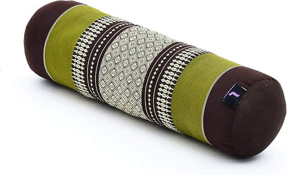 Leewadee Small Yoga Bolster – Shape-Retaining Cervical Neck Roll, Tube Pillow for Comfortable Reading, Kapok Filling, 22 x 6 x 6 inches
