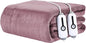 Electric Heated Blanket 84"x90" Queen Size - 4 Heat Settings & Dual Controllers, 10H Auto Shut Off, Ultra-Soft Coral Fleece Heated Blanket with Overheat Protection, Dark Pink