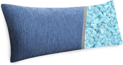 Hiasan Cooling Body Pillows for Adults, Long Memory Foam Body Pillow - Full Size Support for Side Sleepers & Pregnancy, Back Pain Relief, 20x60 Inches, Blue