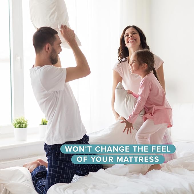 Bare Home Waterproof Quilted Mattress Protector - Cooling Mattress Pad - Protects Against Spills - Easily Washable - Elastic Fitted Mattress Cover - Stretch-to-Fit 15 Inches Deep (Split Flex King)