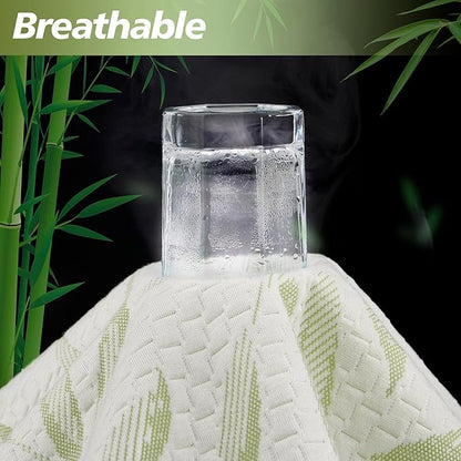Queen Mattress Protector Waterproof Mattress Pad Washable Bamboo Rayon Mattress Cover Breathable Noiseless Bed Protector 5" - 21'' Elastic Fitted Deep Pocket