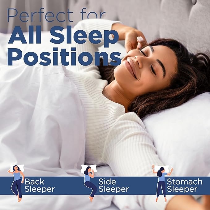 Martex 2-Pack Queen Pillows - Hotel Quality - Cozy Premium Bedding for All Sleep Positions