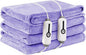 Electric Heated Blanket 84" x 90" Queen Size with Dual Control Warm Flannel Heated Blanket with 4 Heating Levels & 10 Hours Auto-Off, Fast Heating, Machine Washable, for Bedding -Light Purple