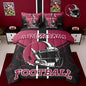 Feelyou Football Comforter Set Queen Size 7 Pieces Ball Games Bedding Set for Kids Boys Girls Rugby Bed in a BagFootball Bedroom Decor Rugby Sports