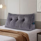 Large Headboard Pillow Headboard Wedge Pillow Bed Rest Reading Pillow Bolster Triangular Pillow for Sitting in Bed-Backrest Positioning Support Long Pillow for Daybed (Twin: 39x8x20 Inches,Grey)