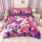Peopleareok Unicorn Comforter Set Queen for Girls, 5-Piece Bed in a Bag Cute Pink Purple Unicorn Print Bedding Set Queen, Kids Cartoon Kawaii Comforter with Sheet Set