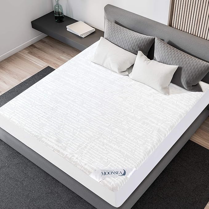 Twin Mattress Protector Waterproof, Ultra Soft Viscose 3D Air Fabric, Mattress Pad Cover Twin, Fitted Up to 18" Deep