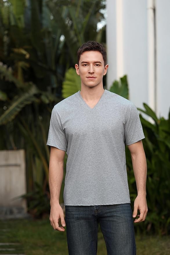 Magnetic Buttons Post Shoulder Surgery Recovery Shirt for Men V-Neck Tear Away Adaptive Chemo Port Clothing for Women