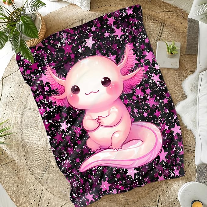 Kids Throw Blankets for Girls Gifts for Birthday Christmas, Cute Warm 40 x 30 Inches Flannel Throw for Sofa Chair Couch Home Decor