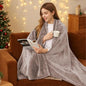 Electric Heated Blanket 72"x84" Full Size - 4 Heat Levels, 10H Auto Shut Off, Ultra-Soft Flannel Fleece Heated Blanket with Overheat Protection, Fast Heating, Machine Washable - Brown