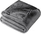 Bare Home Fleece Blanket - Full/Queen - Ultra-Soft Lightweight for Bed, Sofa, and Couch - Luxury Microplush - Cozy Warm Blanket (Full/Queen, Grey)
