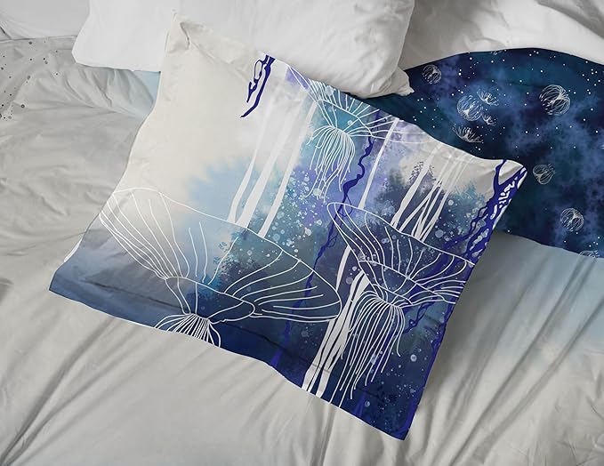 Jay Franco Duvet Cover Set with Sham & Pillowcase – Ultra-Soft Linen Feel Bedding for Room Decor, COVER ONLY Comforter NOT Included, Blue - Avatar, 3 Piece Full