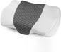 HOKIZU Cervical Memory Foam Pillow with Bamboo Fabric Pillowcase- Breathable, Supportive for Neck & Shoulder Pain Relief, Ergonomic Contour Neck Pillow for Side, Back, Stomach Sleepers(White-Gray)