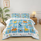 Twin Bed Comforter Sets for Boys Dinosaur，Dinosaur Bedding Set for Girls Teens Kids Boys Adults Room Decor,with 1 Comforter with 2 Pillow Case