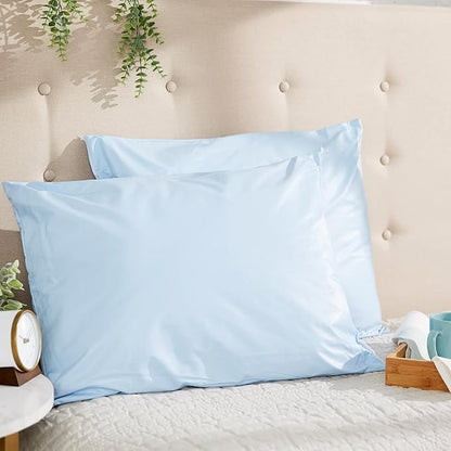 McKesson Medical Pillow [12 Count] Reusable Hospital Bed Pillows, Vinyl Cover, Fluid Moisture and Stain-Resistant, Blue, 20 in x 26 in