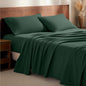 Bare Home Flannel Sheet Set 100% Cotton, Velvety Soft Heavyweight - Double Brushed Flannel - Deep Pocket (Twin, Forest Green)