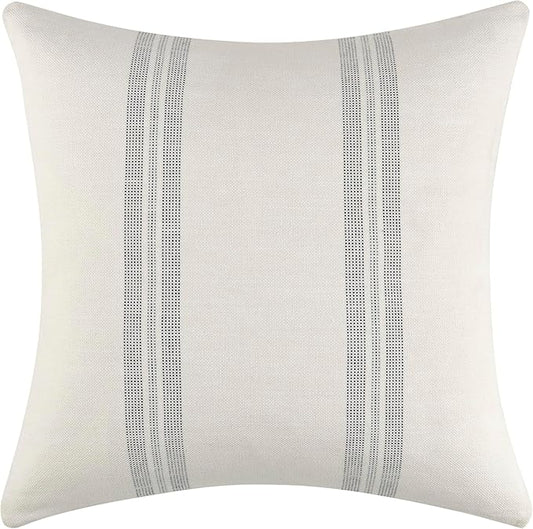 Decorative Pillow for Living Room, Sofa, Bed, Home Decoration, Commerical Enviroment - CAL117 Regulated - Pack of 2 (50/50 Down Feather Blend, Kingsbury, 18" x 18")