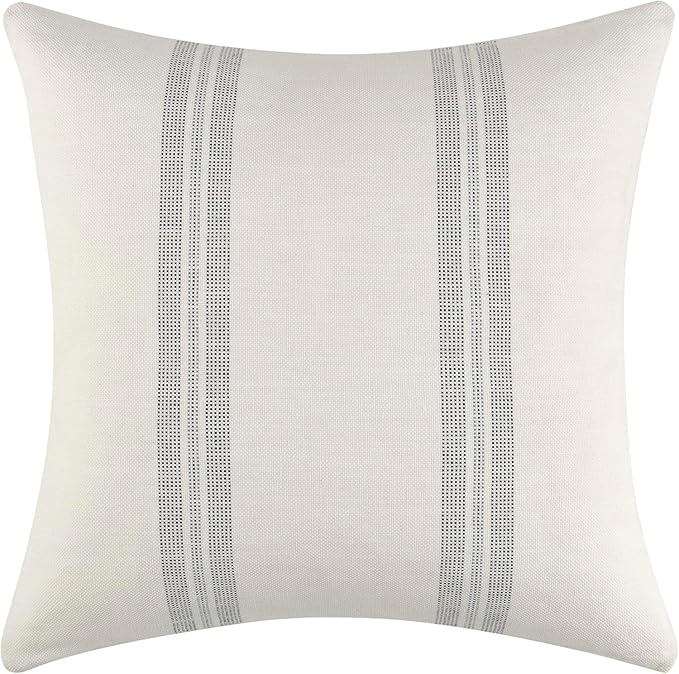 Decorative Pillow for Living Room, Sofa, Bed, Home Decoration, Commerical Enviroment - CAL117 Regulated - Pack of 2 (Down Alternative, Kingsbury, 18" x 18")