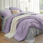Bedsure Queen Comforter Set - 7 Pieces Reversible Light Purple Bedding, Queen Size Bed Set for All Seasons, Bed in a Bag with Down Alternative Comforter, Sheets, Pillowcases & Shams