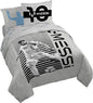 Jay Franco Kids Comforter Set Includes Sheets and Pillow Cover - Soft and Cozy Bed Set for Stylish Room Décor, Grey - Lionel Messi, 7 Piece Queen