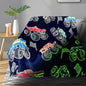 TEHALK Monster Truck Blanket for Boys/Girls/Kids/Toddler/Baby, Monster Truck Toys for Boys Age 3-12, Car Blanket for Birthday/Unique Gifts 40"x 60"