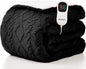 Heated Electric Blanket Full Size-72"x84" Heating Blanket with 10 Heating Levels & 5 Time Settings Over-Heat Protection，Winter Warmer for Adults with ETL Certification（Black）