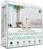 Twin XL Size 39x80” Premium Bamboo Waterproof Mattress Protector, 100% Viscose from Bamboo, Hypoallergenic, Cooling Mattress Pad Cover, Soft & Breathable Fitted Sheet Style up to 18" Deep - Rest Line