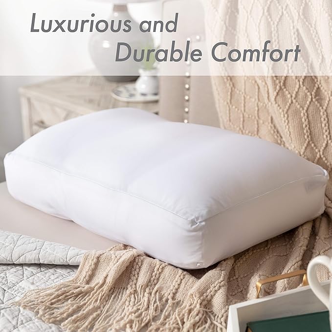 Cover Only for Premium Microbead Bed Pillow, X-Large Extra Smooth - Ultra Comfortable Sleep with Silk Like Anti Aging Cover 85% Spandex/ 15% Nylon Breathable, Cooling Pure White