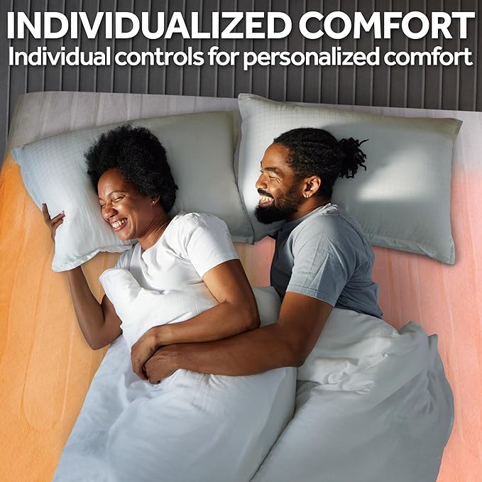 Sunbeam Electric Heated Mattress Pad Restful Quilted Extra-Cozy Fabric 12 Heat Settings 12-Hour Auto Shut-Off Deep Pocket Fit Machine Washable Queen 80" x 60"