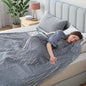Electric Heated Blanket Full Size 72"x 84", Warming Striped Flannel with 10 Heating Levels & 1-12 Hours Auto Off, Ultra Soft and Thick, Machine Washable, Light Gray